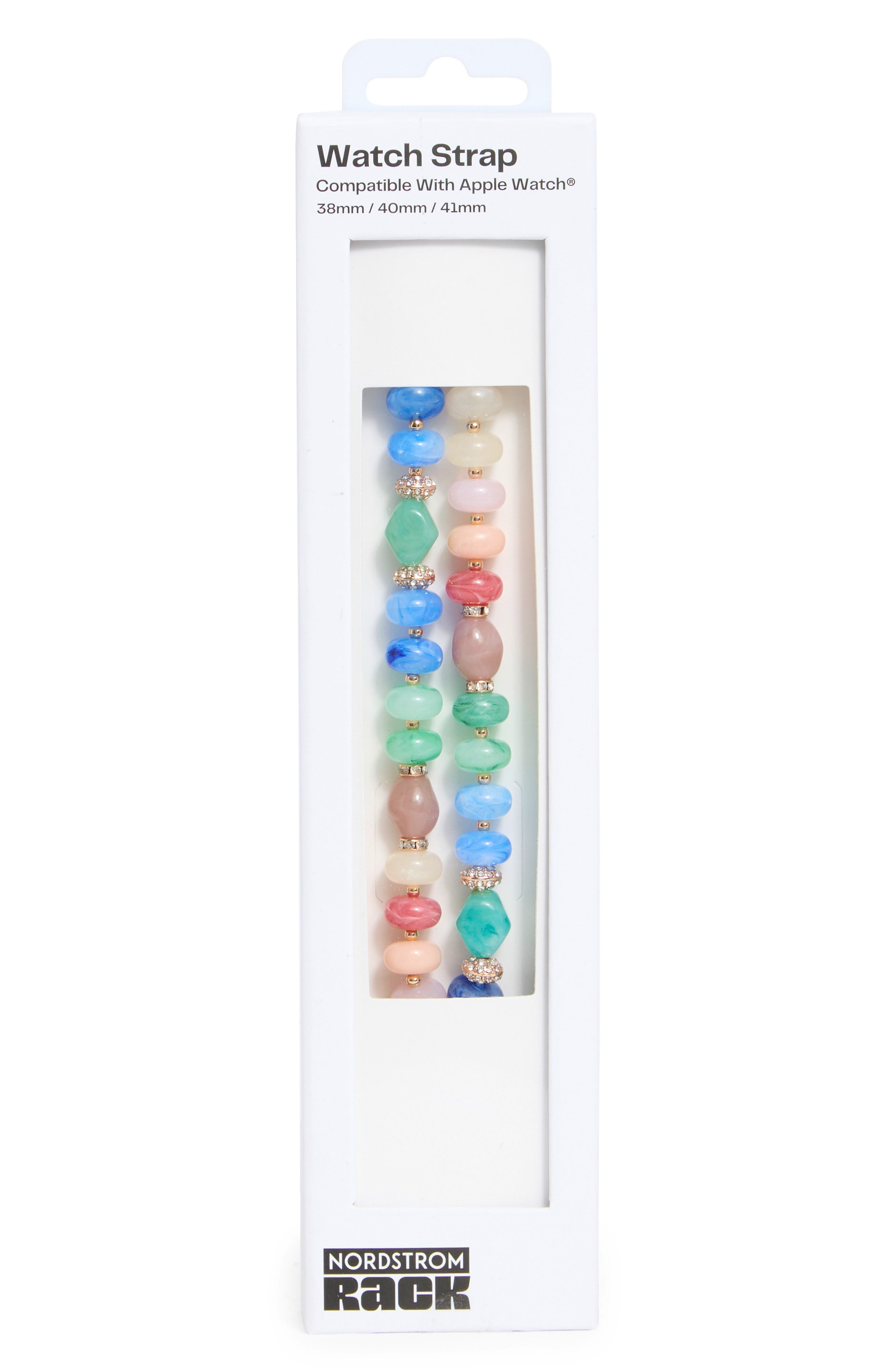 NORDSTROM RACK Beaded Apple Watch® Watchband
