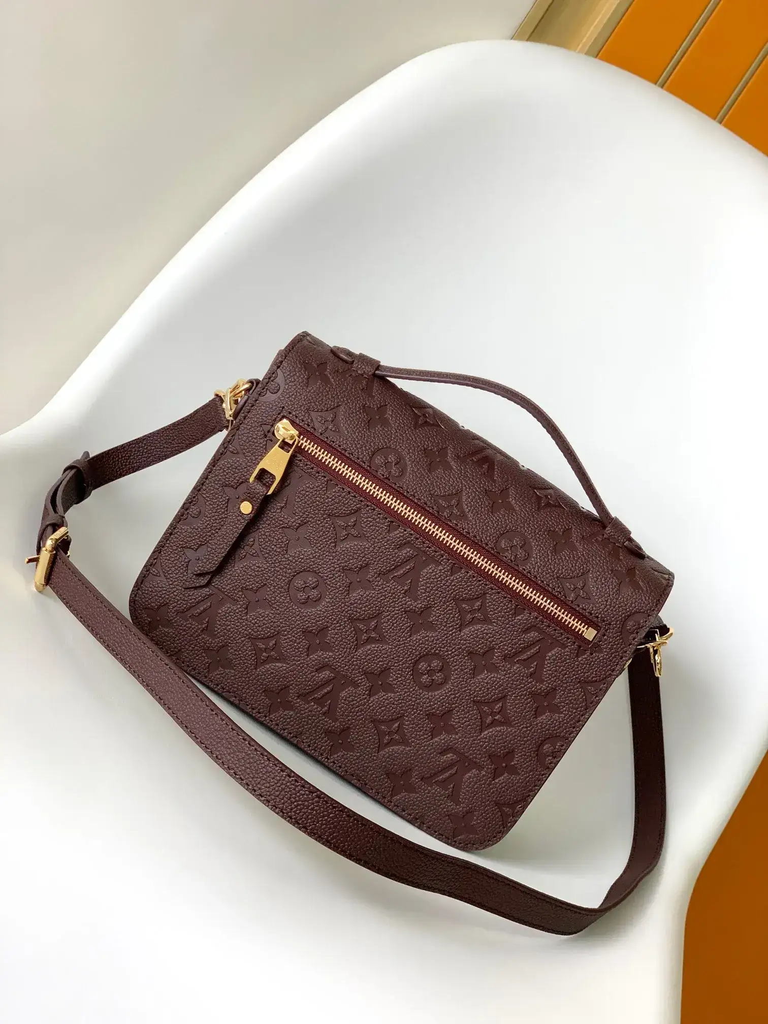 Louis Vuitton Black Pochette Grained Leather Shoulder Bag product photo from LabelPicks