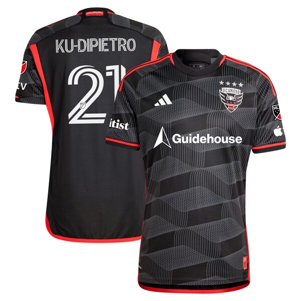 Theodore Ku-Dipietro D.C. United adidas 2024 The Icon Kit Authentic Player Jersey – Black
