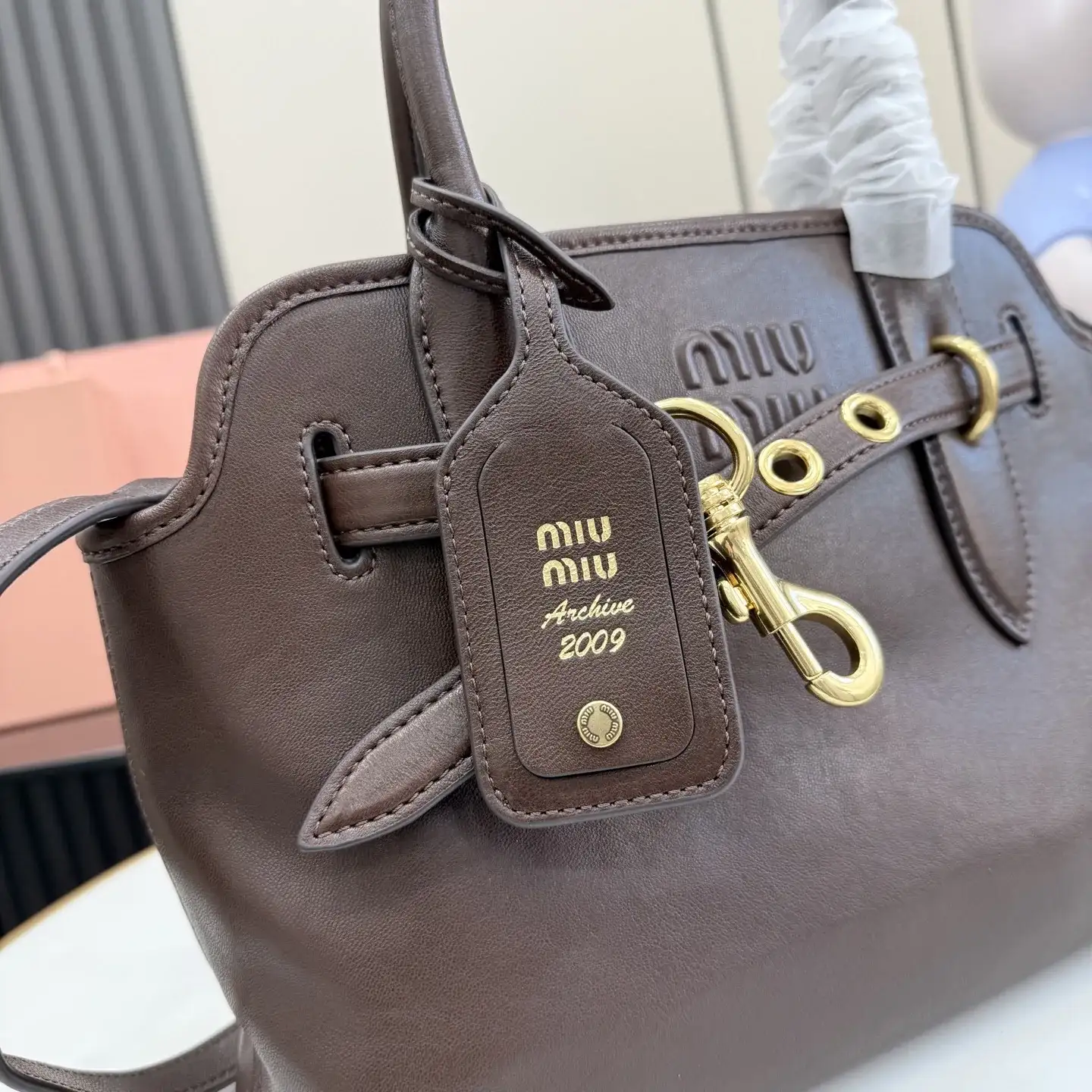 Miu Miu Polished Top Handle Bag product photo from LabelPicks
