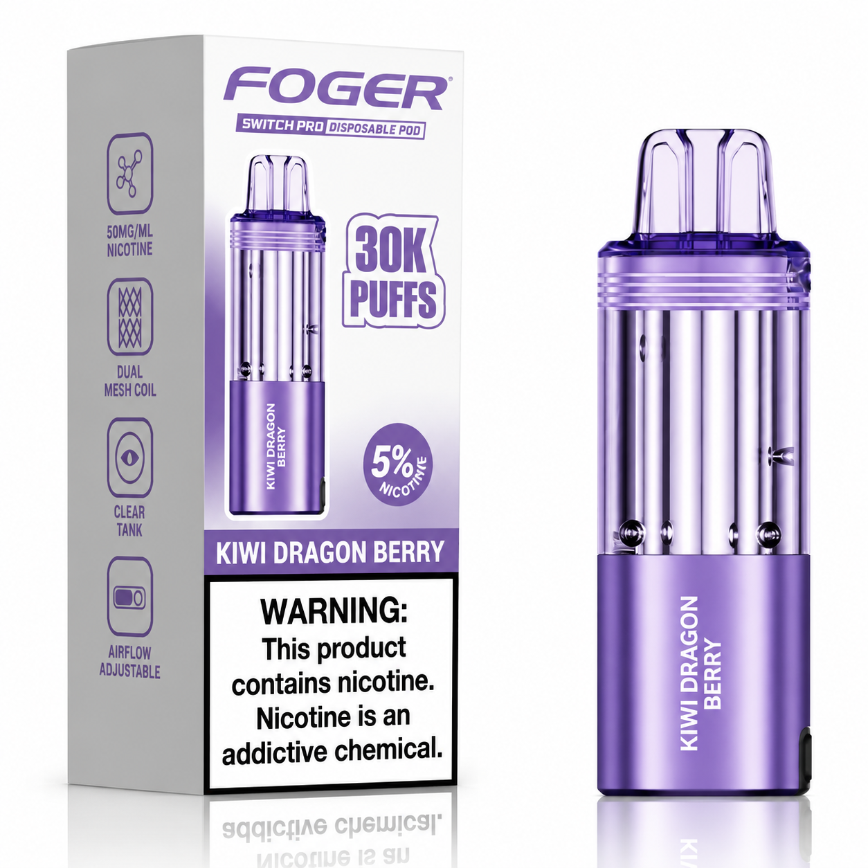 Foger Vape Refill & Pods — Fogger Switch Pro 30K Replacement Pods.