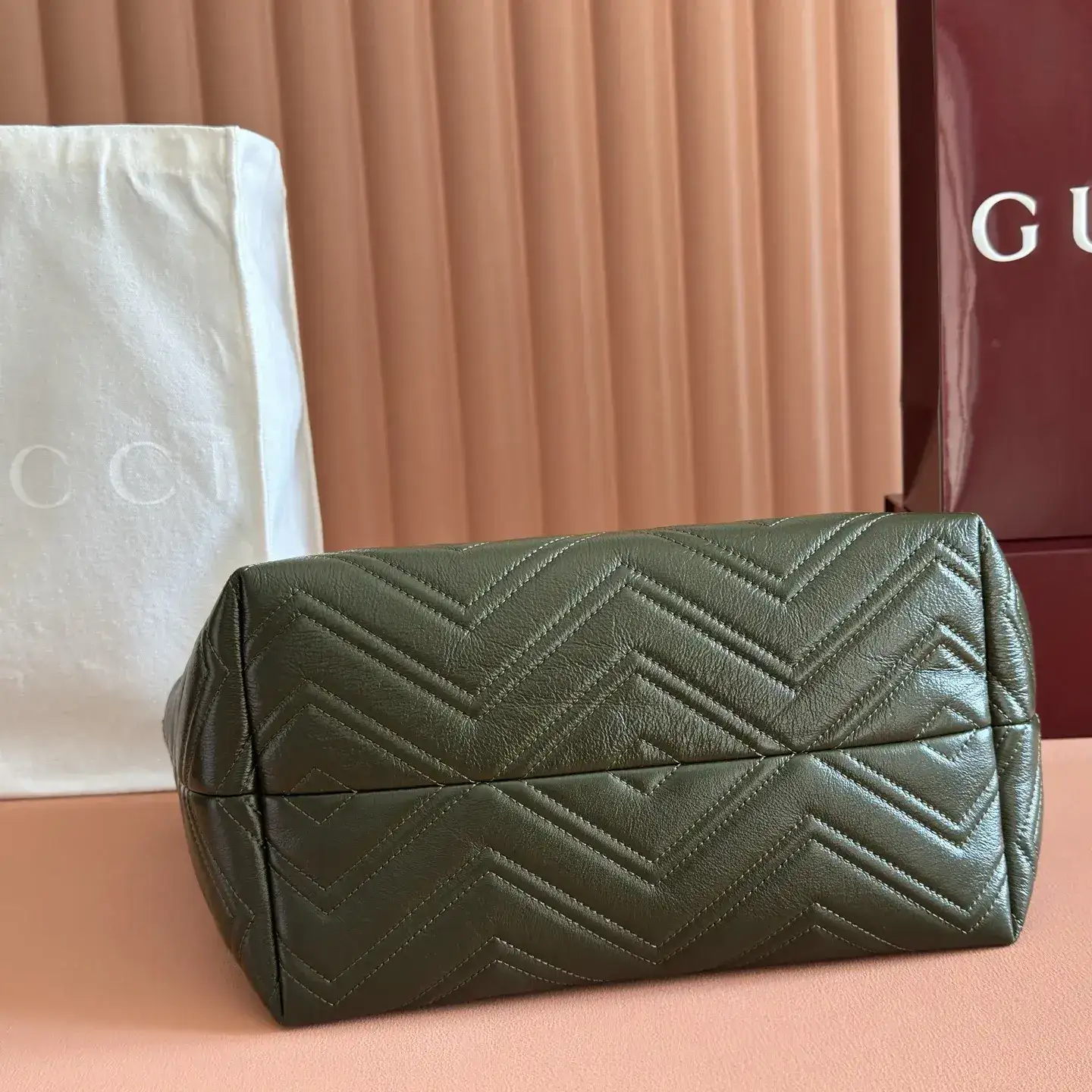 Gucci Marmont Green GG Supreme Canvas Tote Bag product photo from LabelPicks