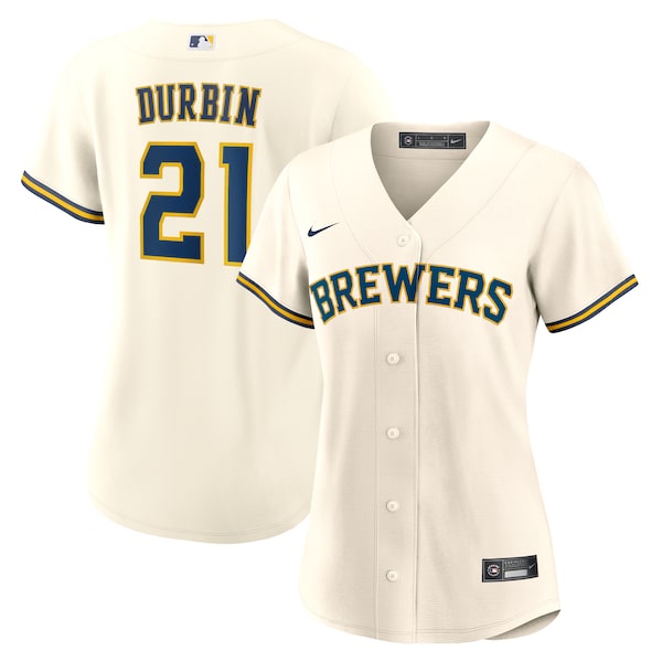 Caleb Durbin Milwaukee Brewers Nike Women's Home Replica Jersey - Cream