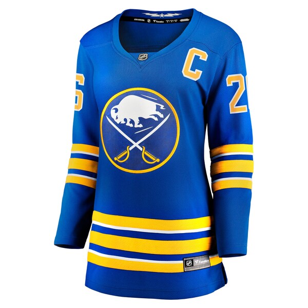 Rasmus Dahlin Buffalo Sabres  Women's Home Captain Patch Breakaway Jersey - Royal