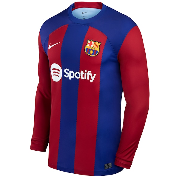 Barcelona Nike 2023/24 Home Stadium Replica Long Sleeve Jersey - Royal
