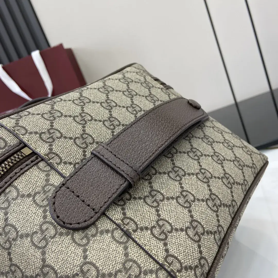 Gucci Brown Canvas and Leather Top Handle Bag product photo from LabelPicks