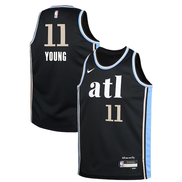 Trae Young Atlanta Hawks Nike Youth  Swingman Replica Jersey - City Edition - Black