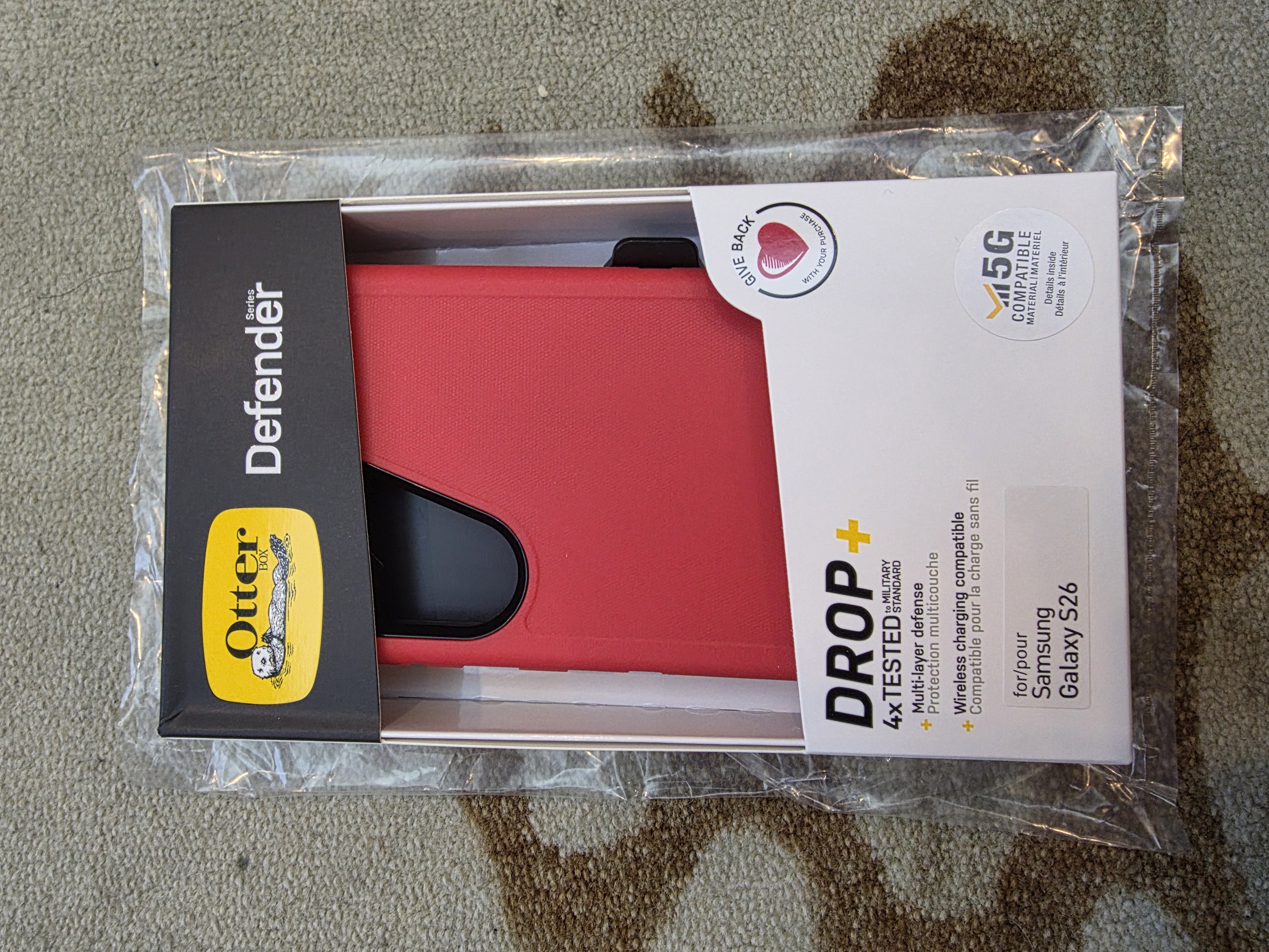Samsung S26 / S26 5G Otterbox Defender Case Red (0878) - GreshamTech