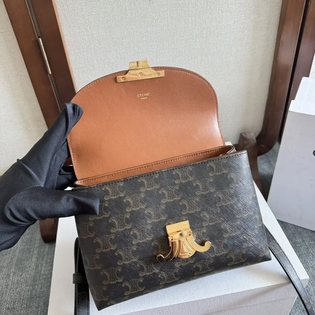 Celine Black Triomphe Crossbody Bag product photo from LabelPicks