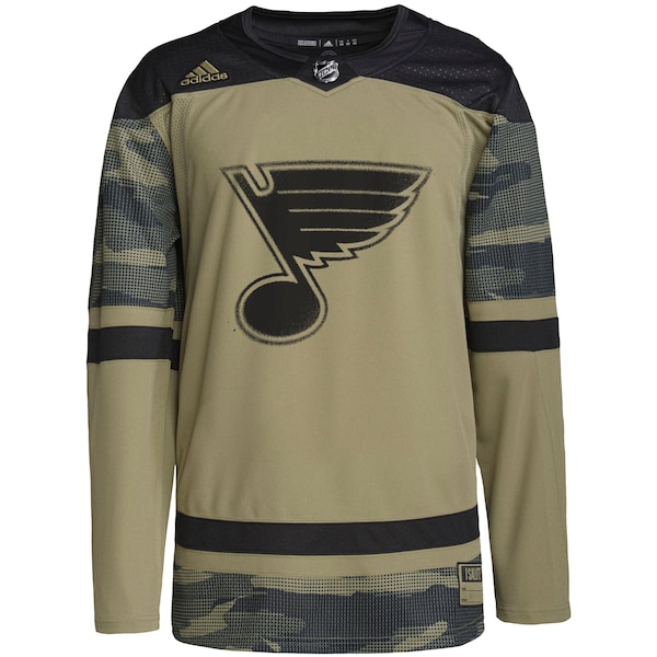 St. Louis Blues adidas Military Appreciation Team Authentic Practice Jersey - Camo