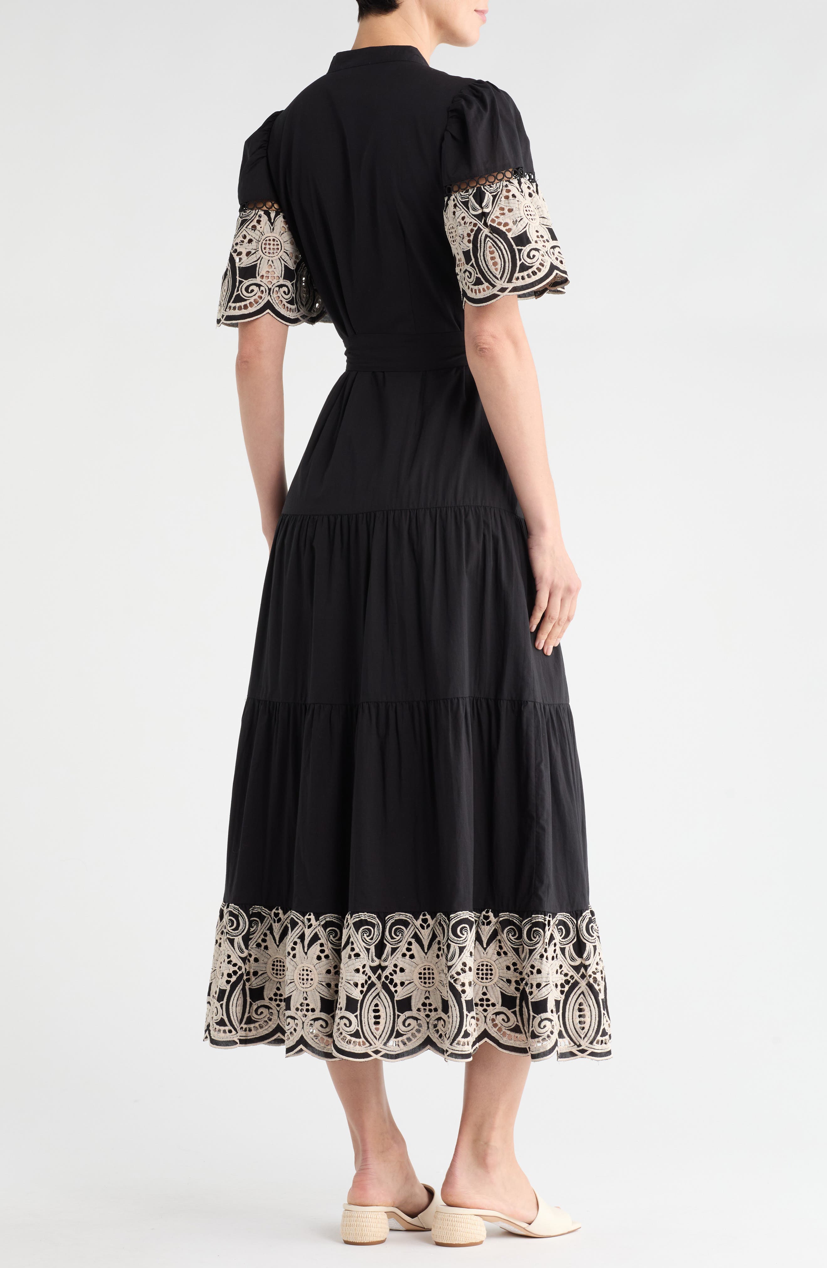 Love By Design Southampton Embroidered Maxi Shirtdress