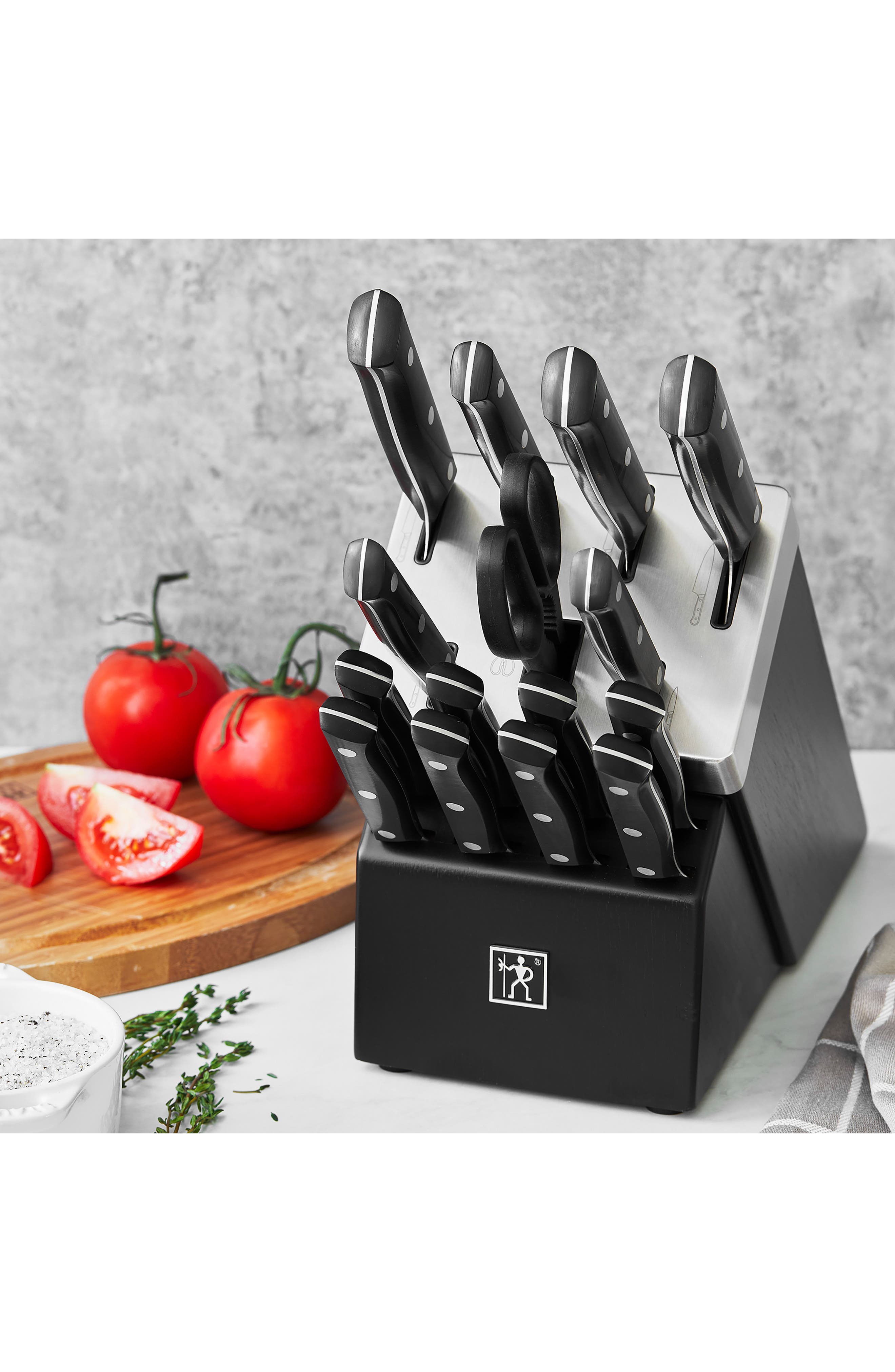 HENCKELS CUTLERY Solution 16-Piece Self Sharpening Knife Block Set