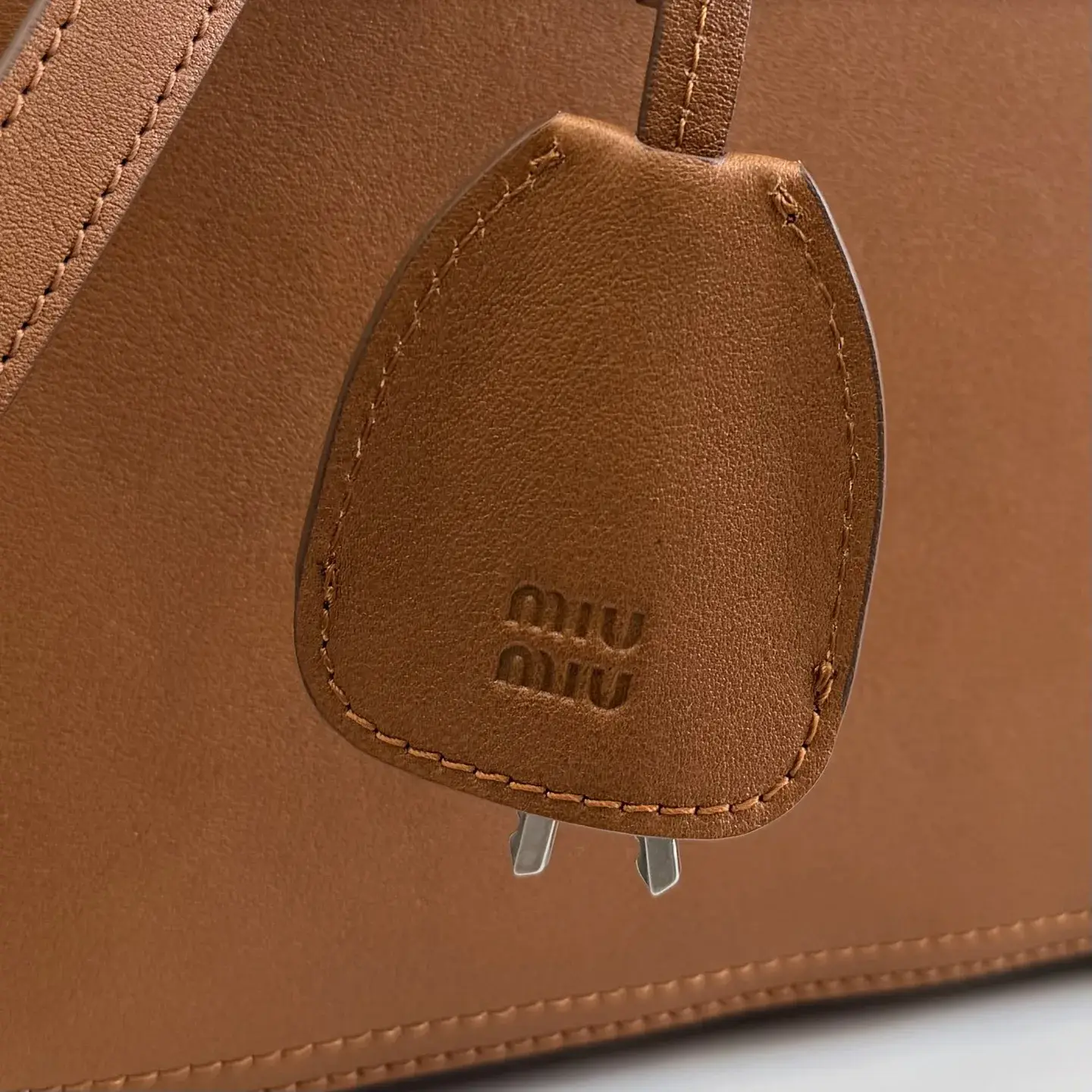 Miu Miu Calfskin Vivant Top Handle Bag product photo from LabelPicks