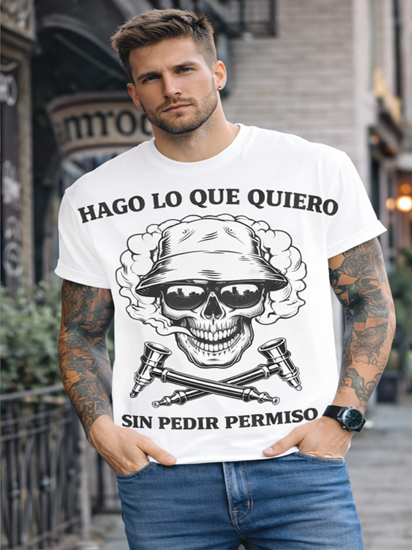 Remera “Barrio Urbano” – Calle y Calavera