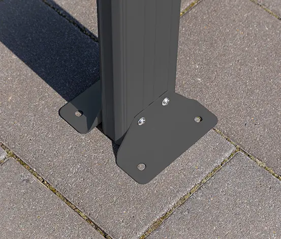 Aluminium-Rundbogen-Carport, ca. 3 x 5 m