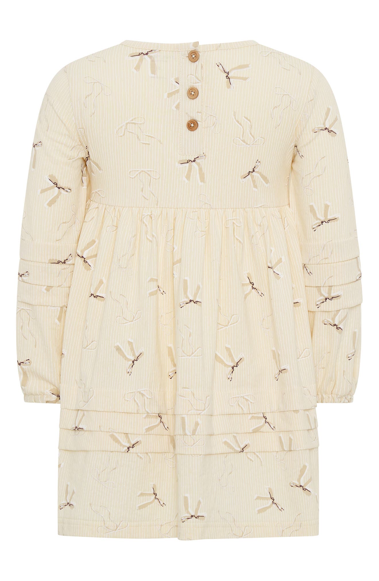 TINY TRIBE Kids' Bow Print Tiered Dress