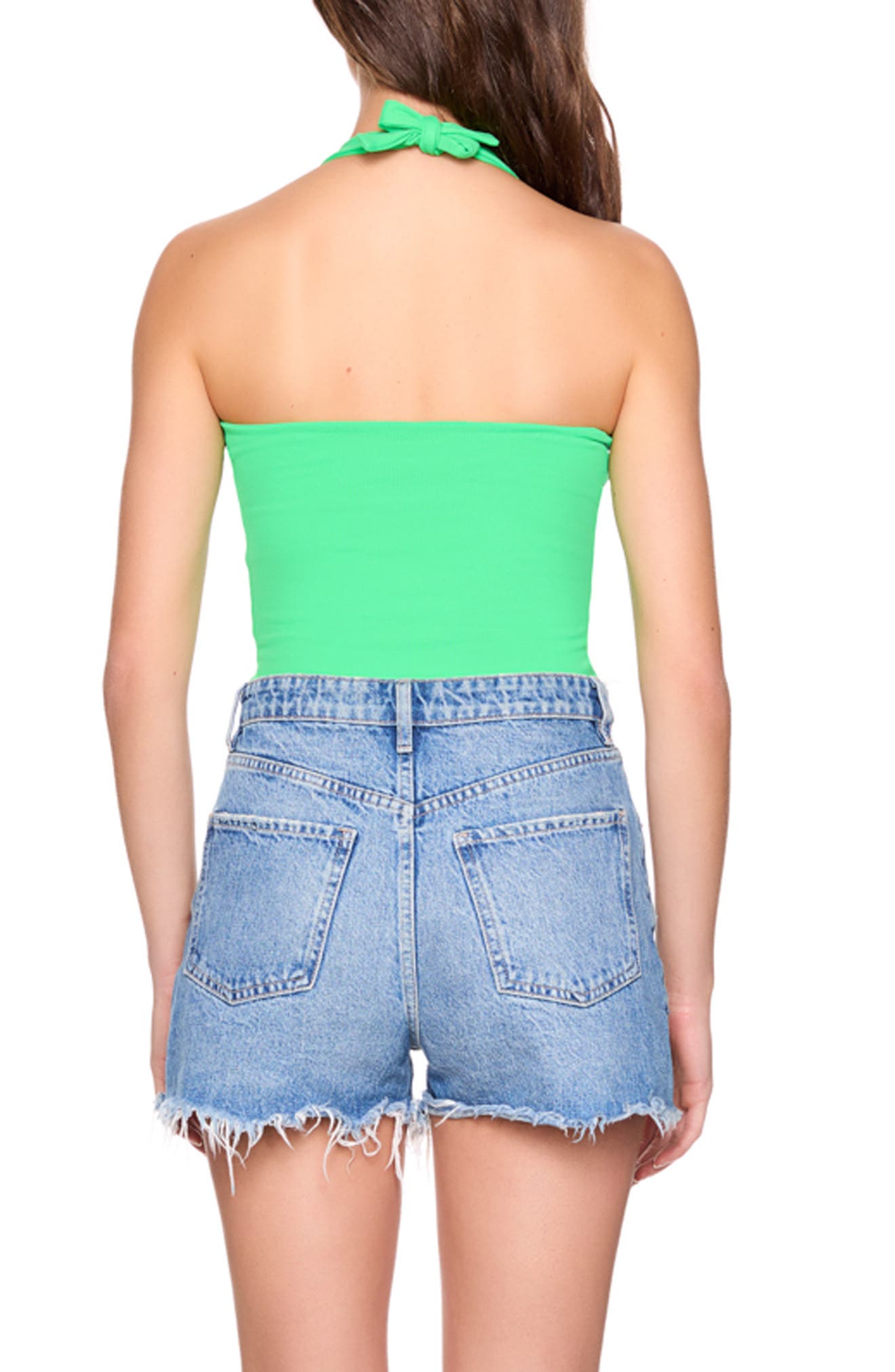 Susana Monaco Gathered Halter Neck Top