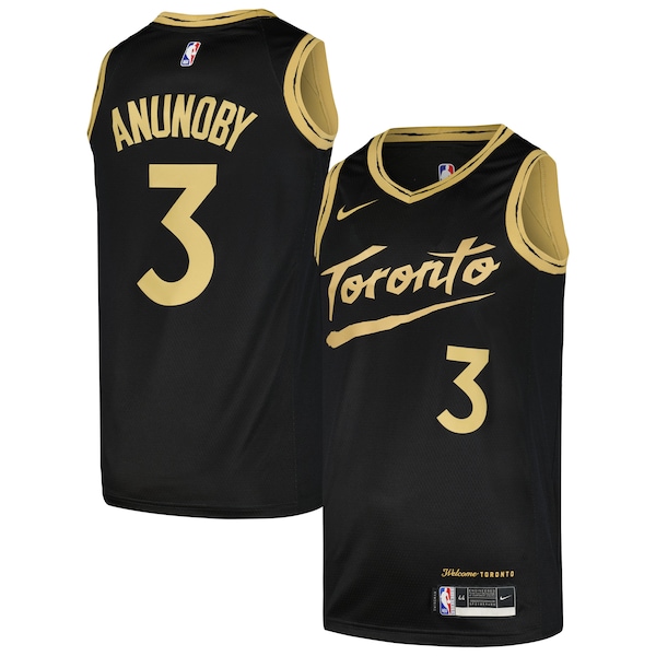 OG Anunoby Toronto Raptors Nike Swingman Player Jersey - City Edition - Black