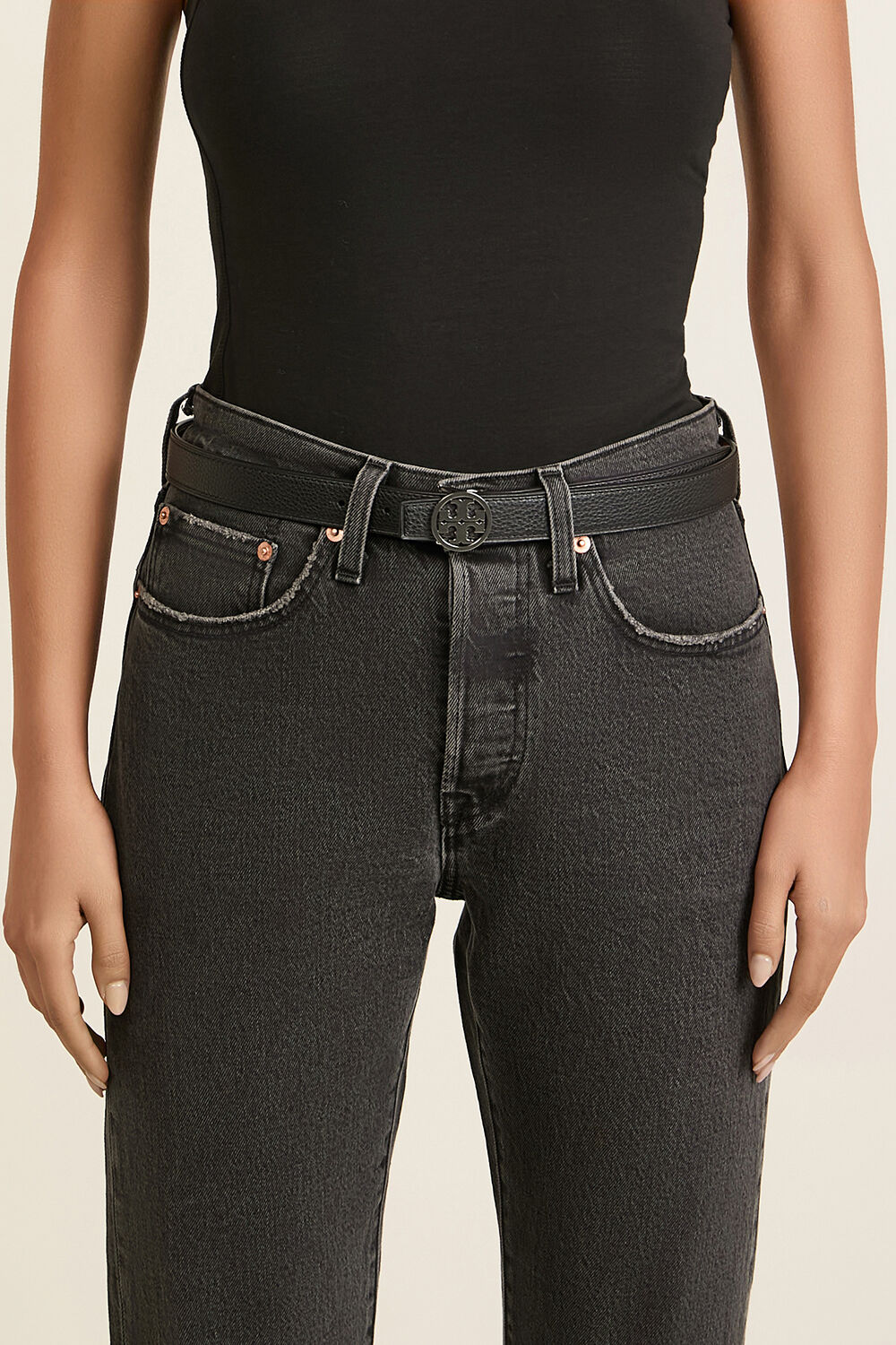 TORY BURCH חגורה מילר דו צדדית