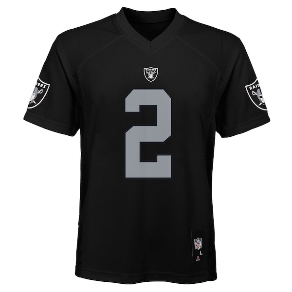 Ashton Jeanty Las Vegas Raiders Youth Replica Player Jersey - Black
