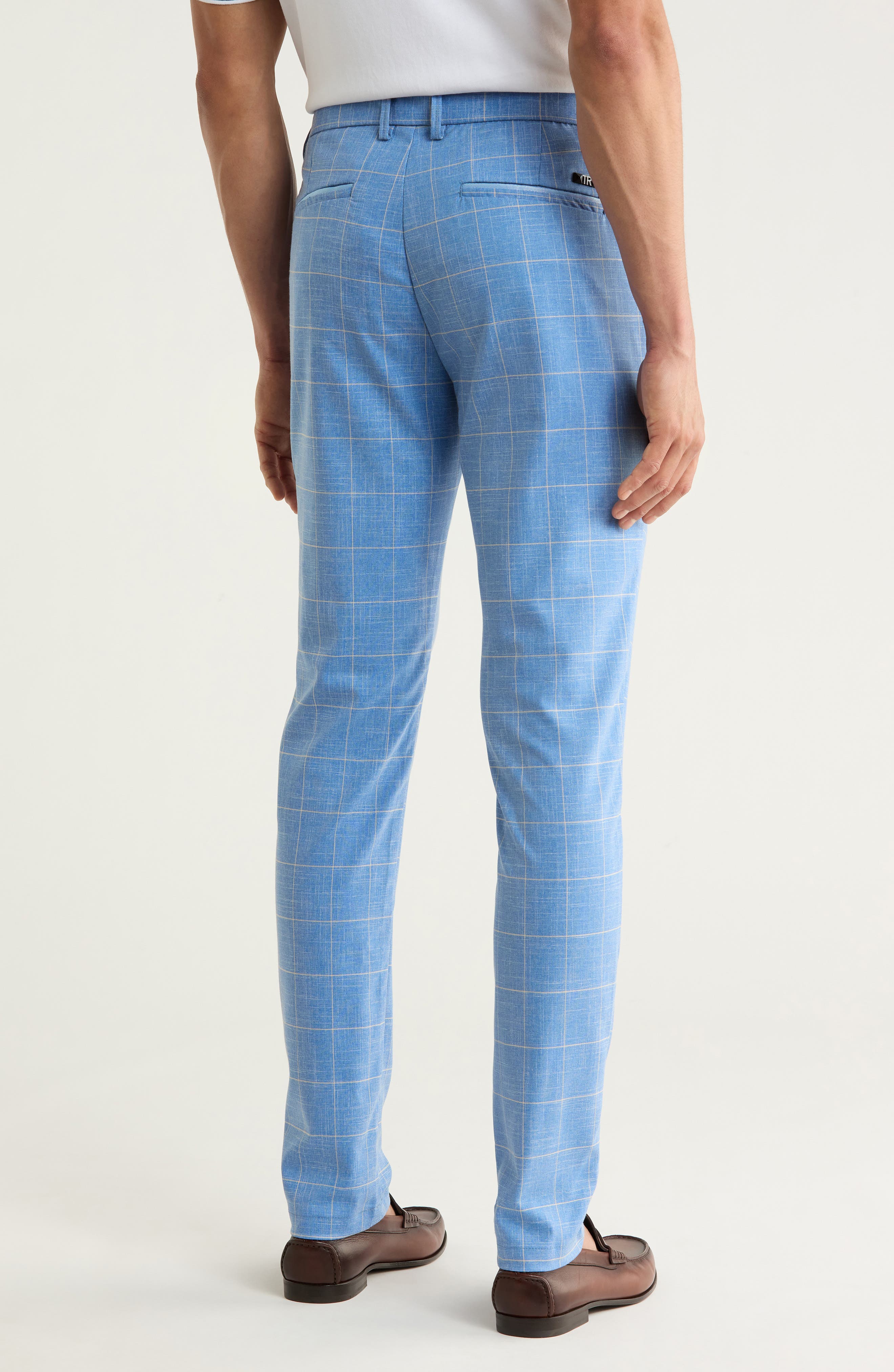 T.R. PREMIUM Plaid Straight Leg Trousers