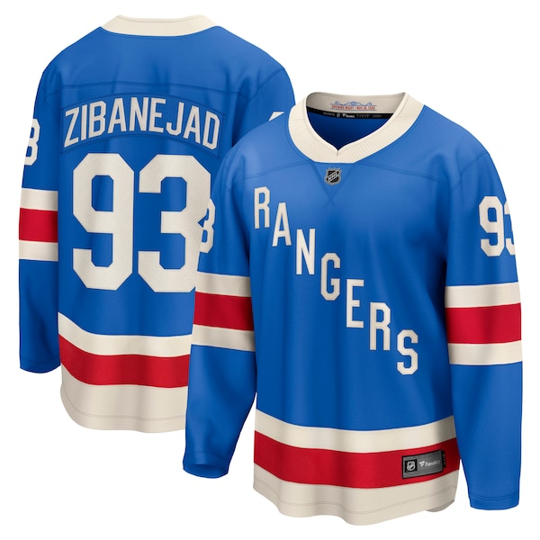 Mika Zibanejad New York Rangers  Centennial Breakaway Jersey - Blue