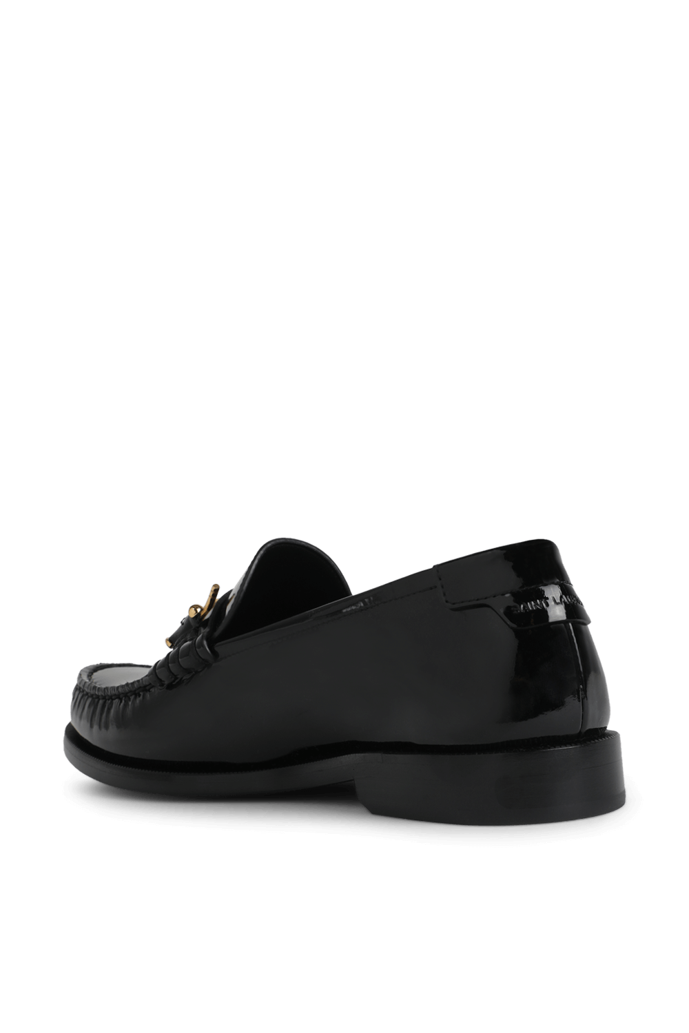 SAINT LAURENT נעלי מוקסין מעור עם אלמנט מטאלי