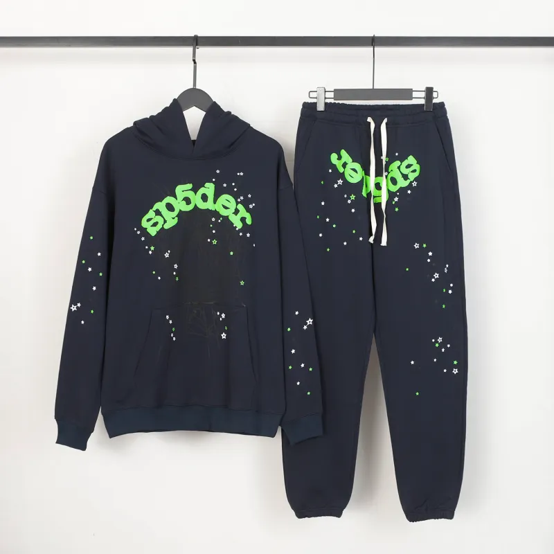 Sp5der Suit Navy Blue