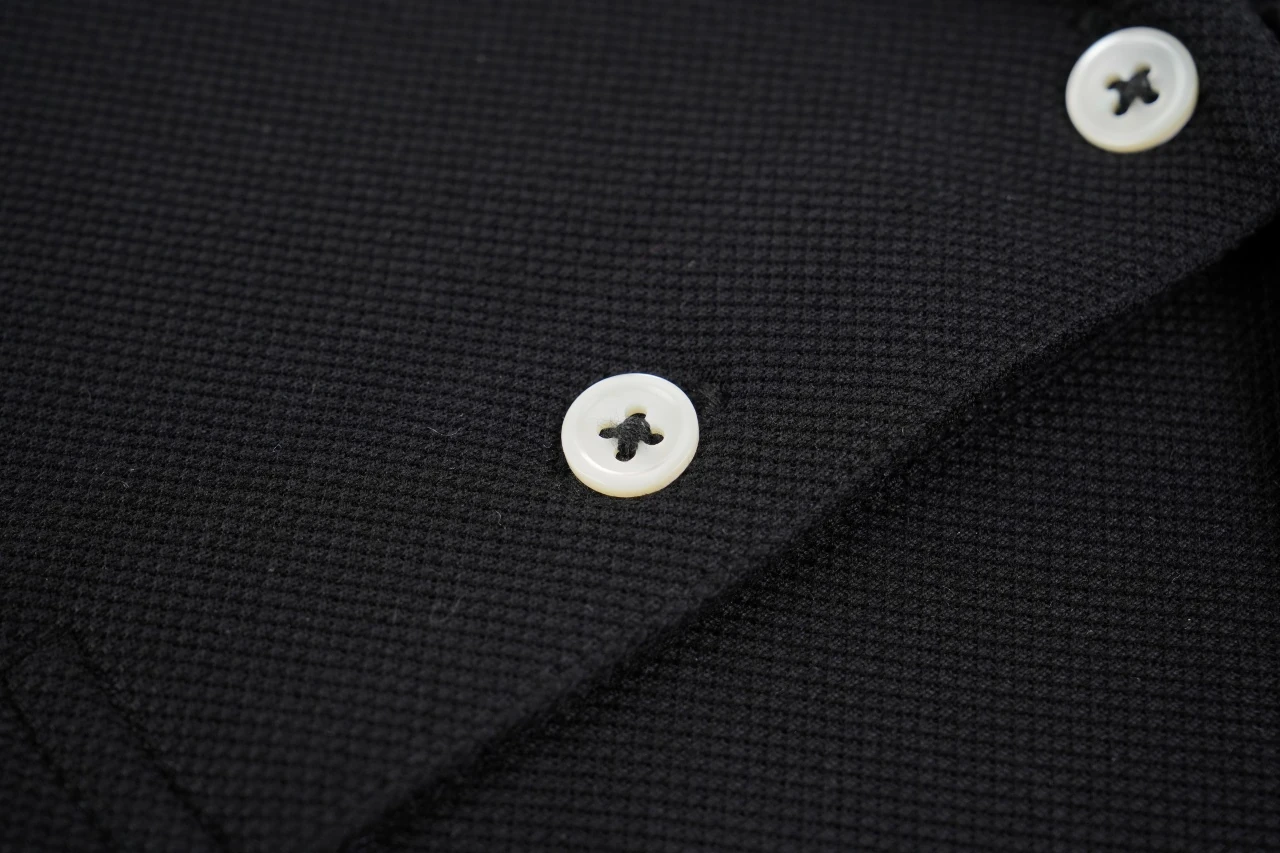 Miu Miu Black Logo Embroidered Long Sleeve Polo Shirt product photo from LabelPicks