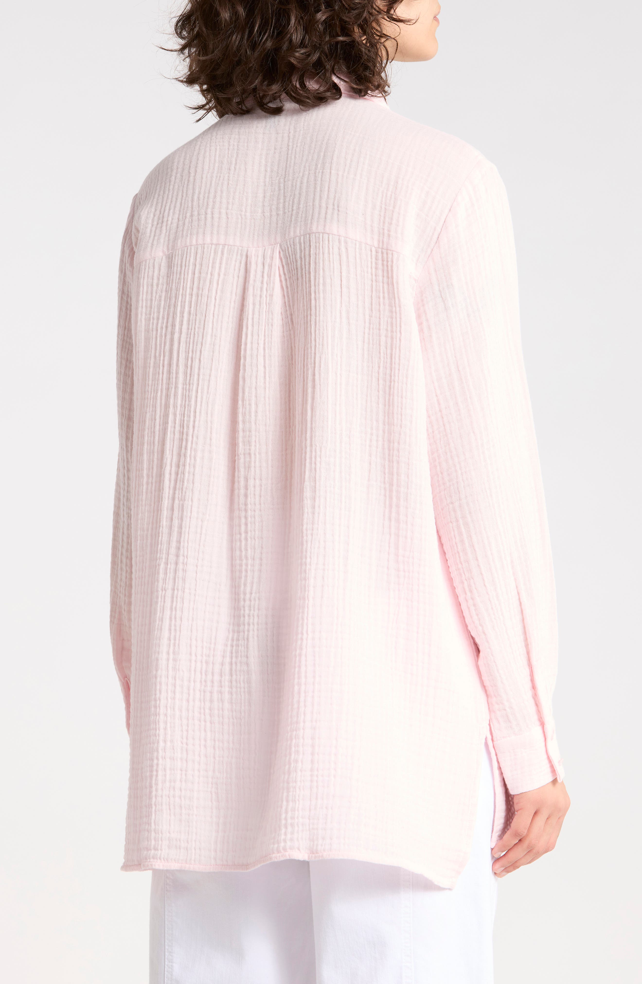 Eileen Fisher Classic Collar Button-Up Shirt