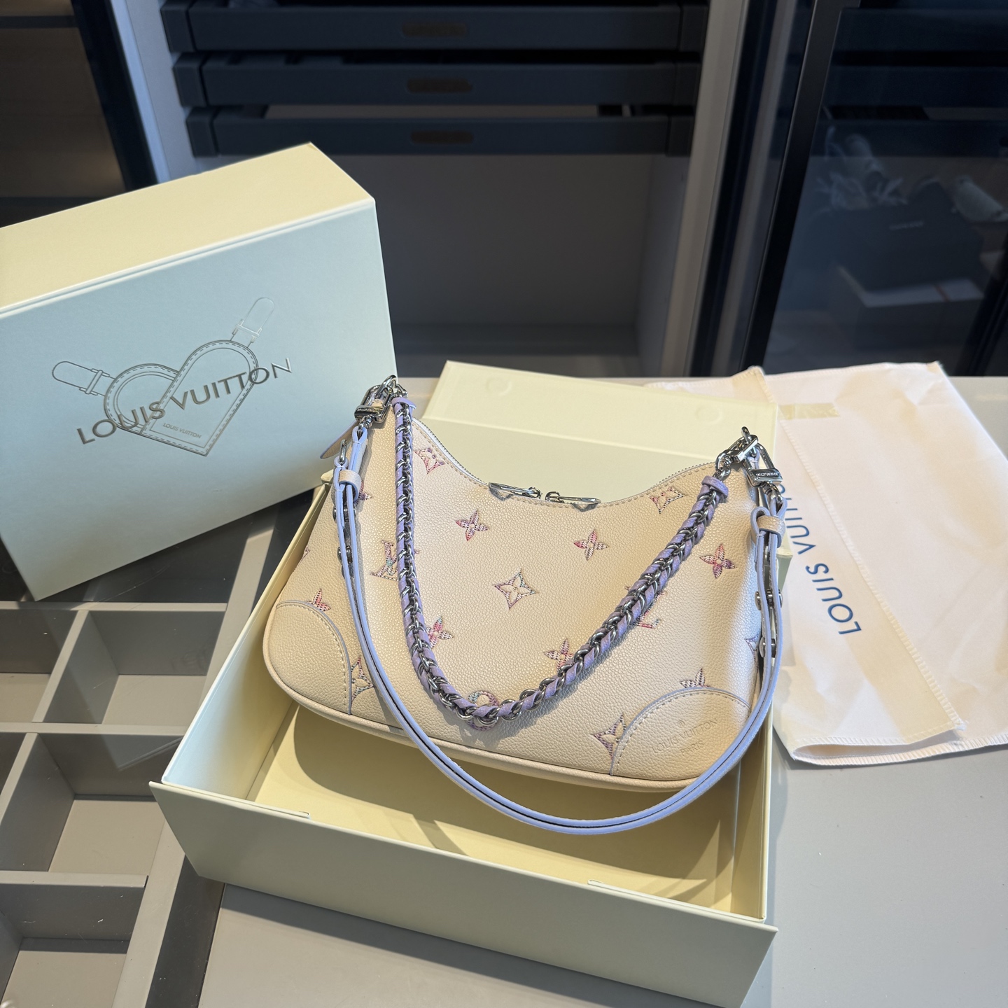 LV New Dreamy Purple Croissant Bag