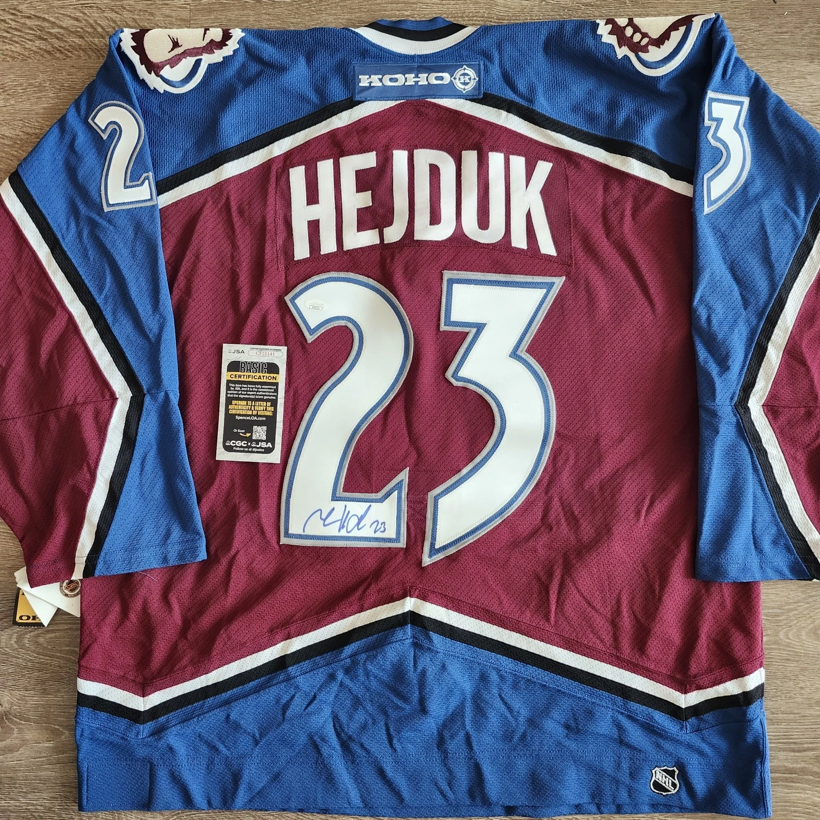 Milan Hejduk Colorado Avalanche 2001 Stanley Cup Vintage Throwback Jersey - Burgundy