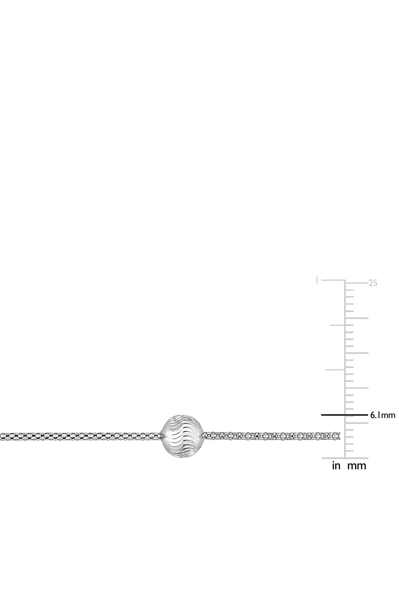 DELMAR 6mm Ball Station Chain Bracelet