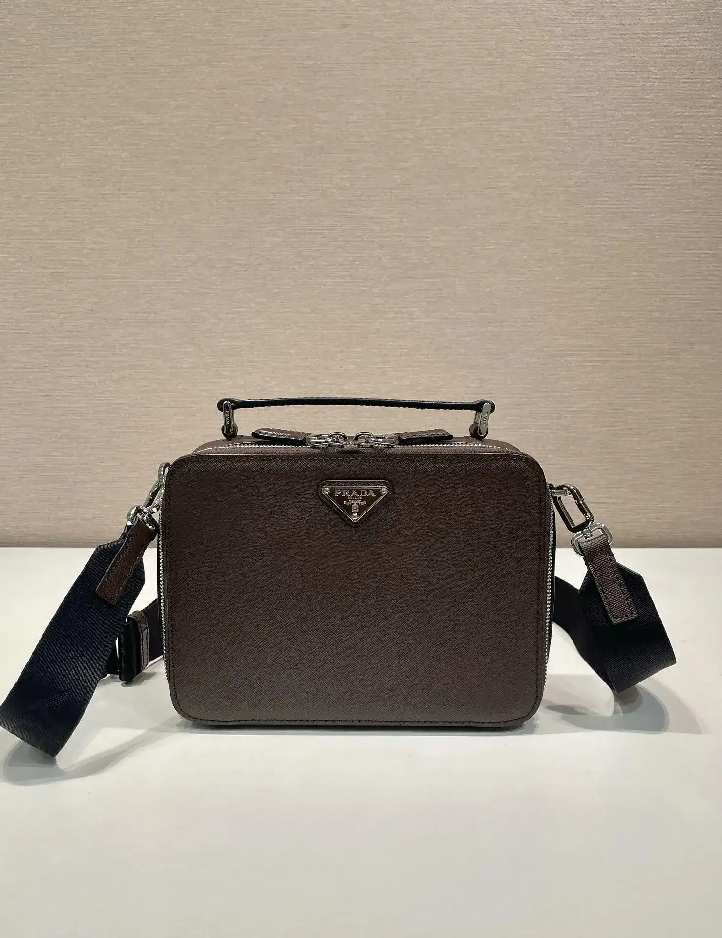Prada Grained Leather Shoulder Bag product photo from LabelPicks