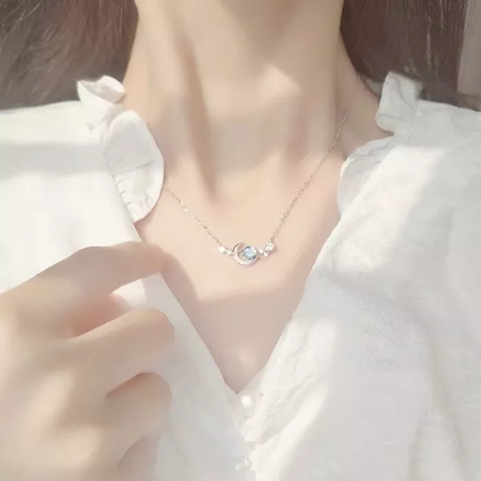 Light luxury necklace female niche design Ins cool simple trendy French temperament high-end collarbone chain