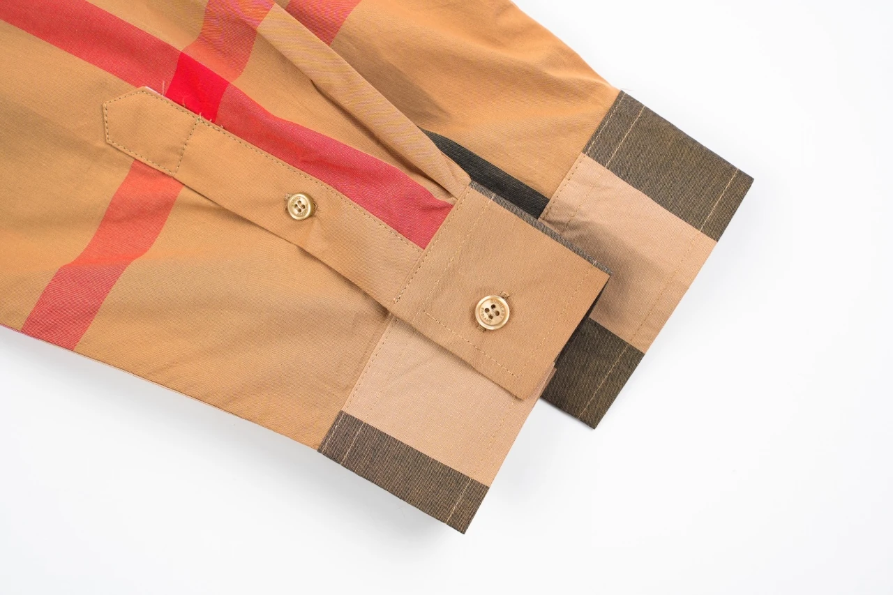 Burberry Beige Large Check Long Sleeve Shirt product photo from LabelPicks