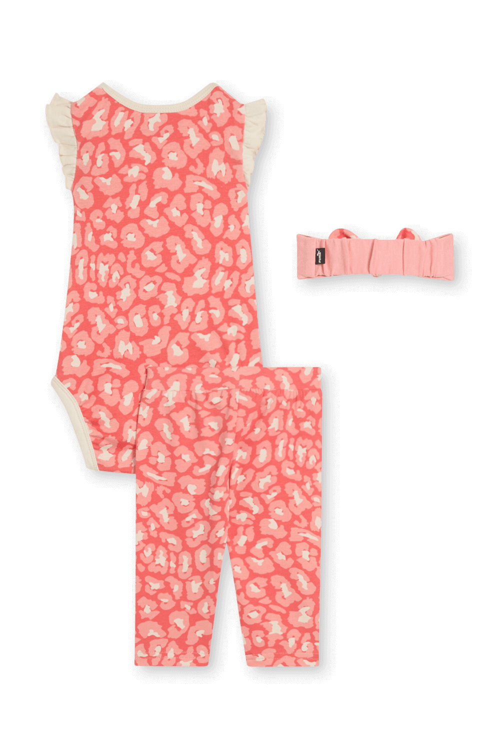 PUMA KIDS מארז ניובורן - בגד גוף, מכנסיים וסרט לשיער - גילאי 2-12 חודשים