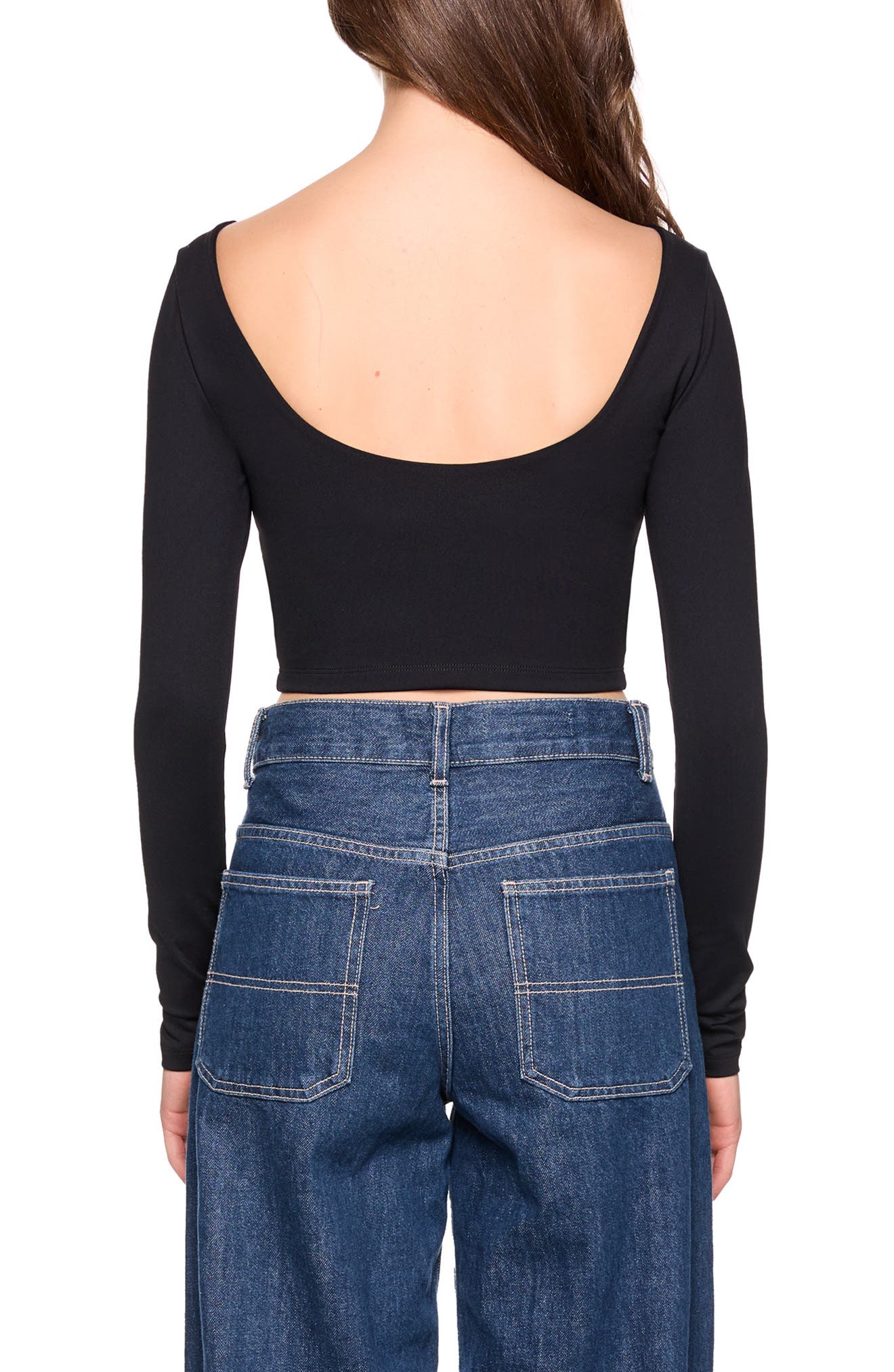 Susana Monaco Scoop Back Crop Top