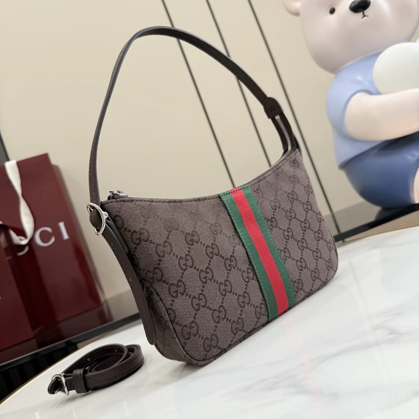 Gucci Brown Quilted Leather Shoulder Bag product photo from LabelPicks