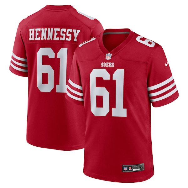 Matt Hennessy San Francisco 49ers Nike Team Game Jersey -  Scarlet