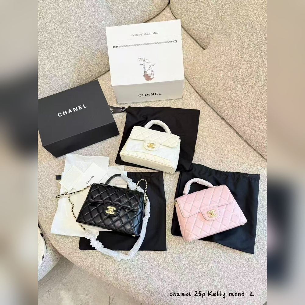 Bolsa Feminina Kelly 25P em Couro Matelassê – 3 Cores Modelo: AS2431