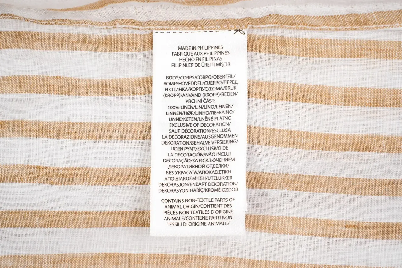 Ralph Lauren Off White Stripe Pony Embroidered Linen Long Sleeve Shirt product photo from LabelPicks