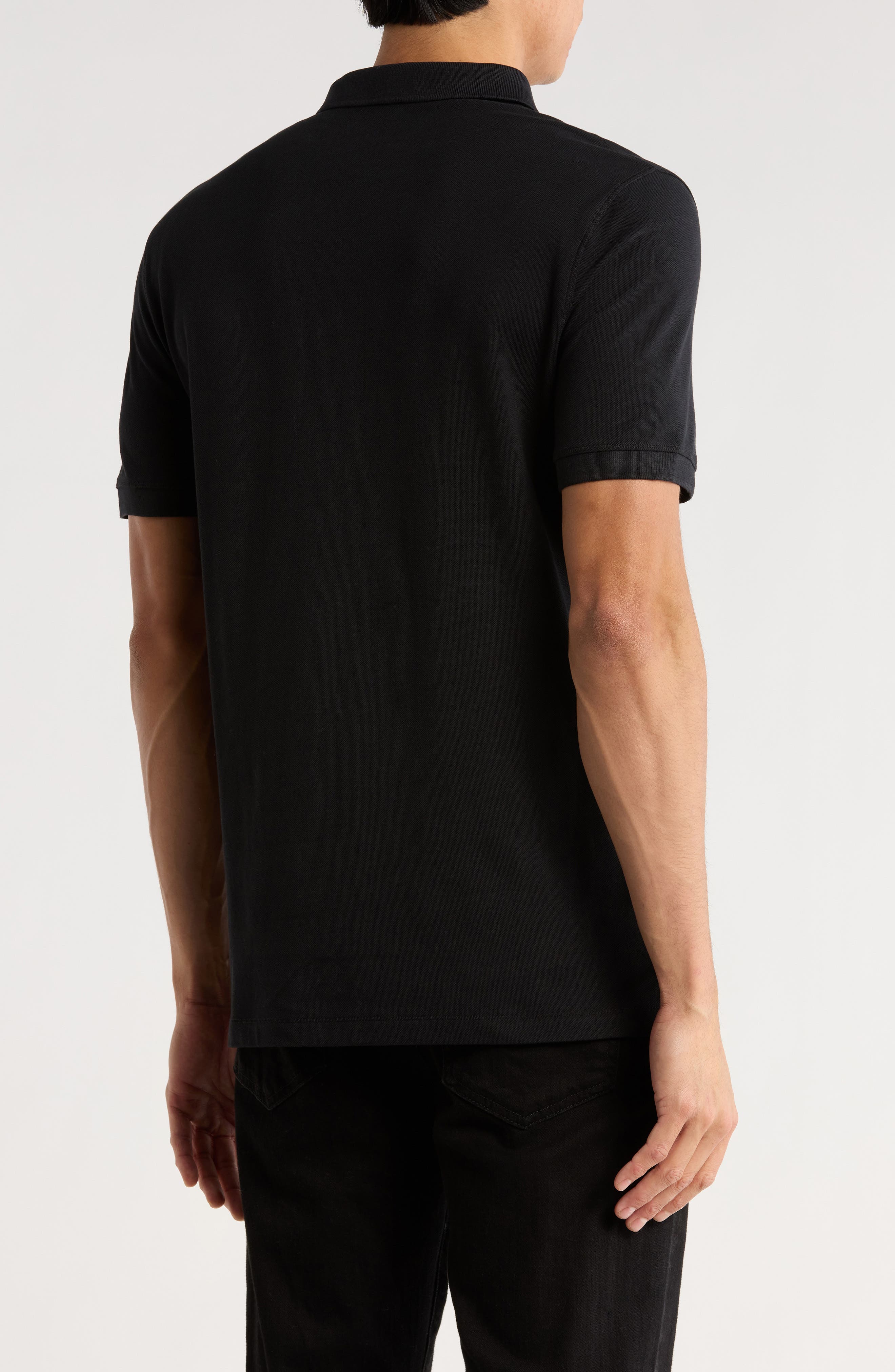 AllSaints Form Cotton Polo