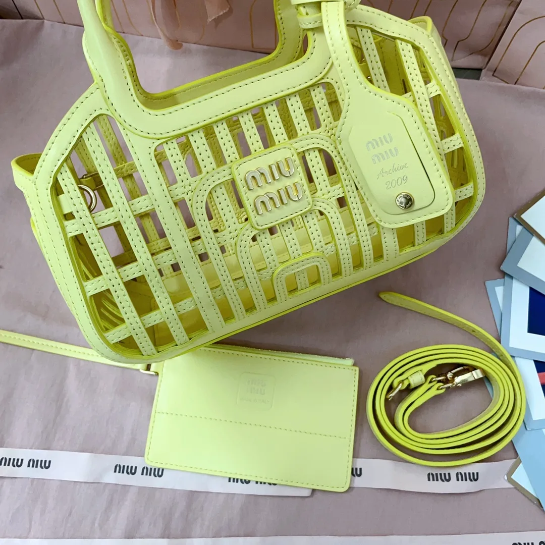 Miu Miu Woven Leather Top Handle Bag product photo from LabelPicks