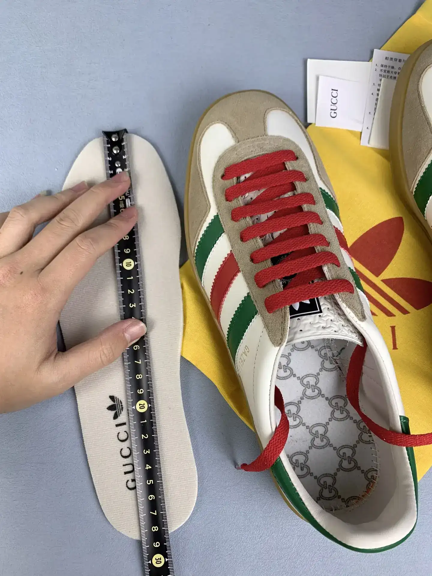 adidas x Gucci Gazelle sneaker product photo from LabelPicks