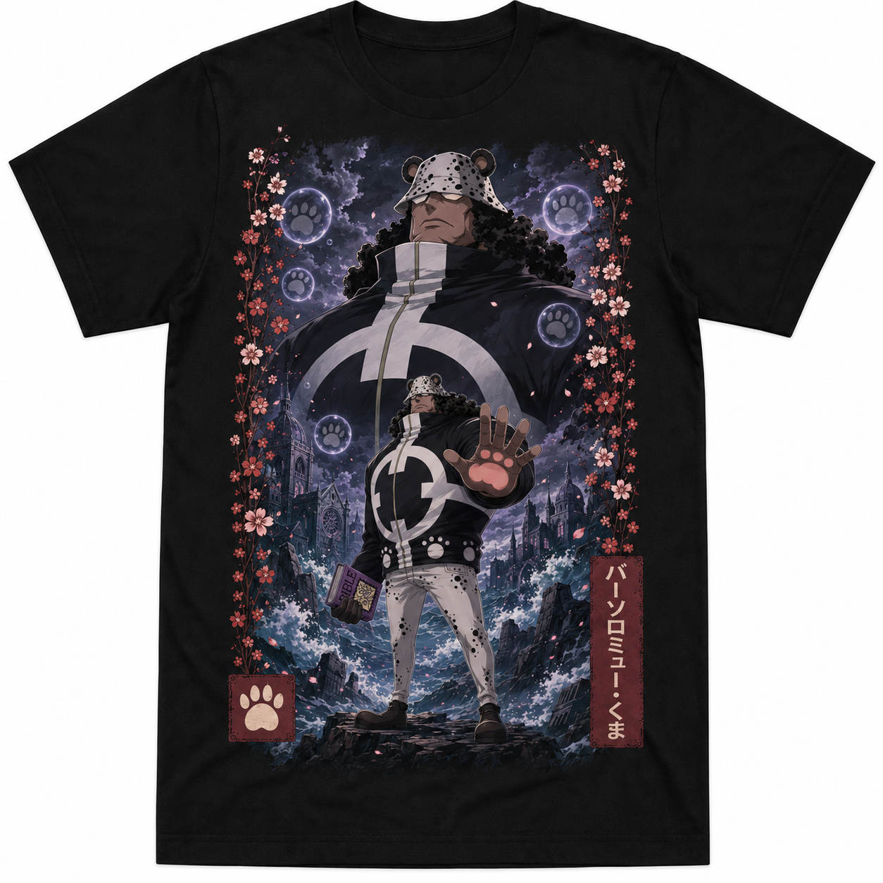 Remera Anime Bartholomew Kuma One Piece Manga Corta