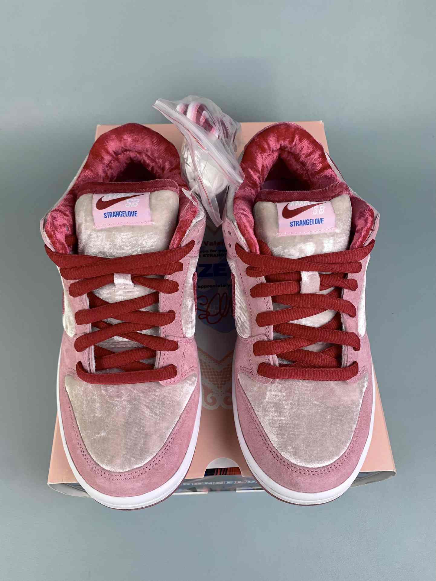 StrangeLove x Nike SB Dunk Low “Valentine’s Day” Skate Shoes