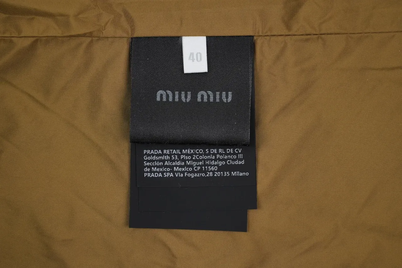 Miu Miu Navy Contrast Hooded Coat product photo from LabelPicks
