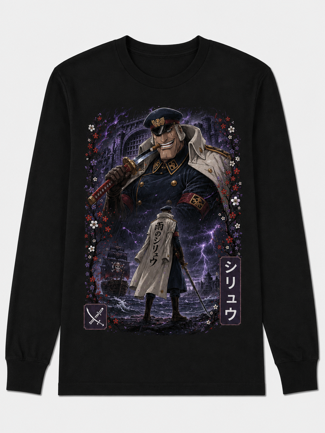 Remera Anime Shiryu One Piece Manga Corta
