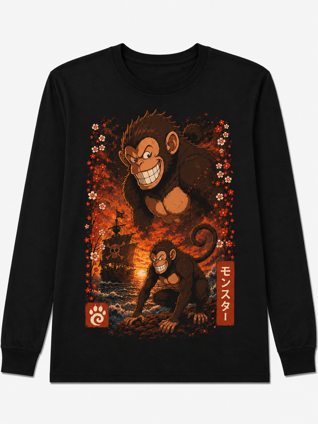 Remera Anime Monster One Piece Manga Corta